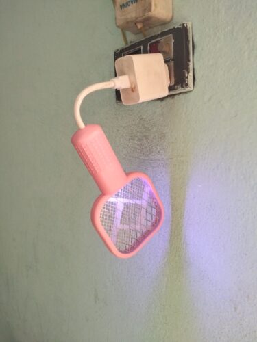 Mini USB Electric Racket Mosquito Killer Racket ( Random Color ) photo review